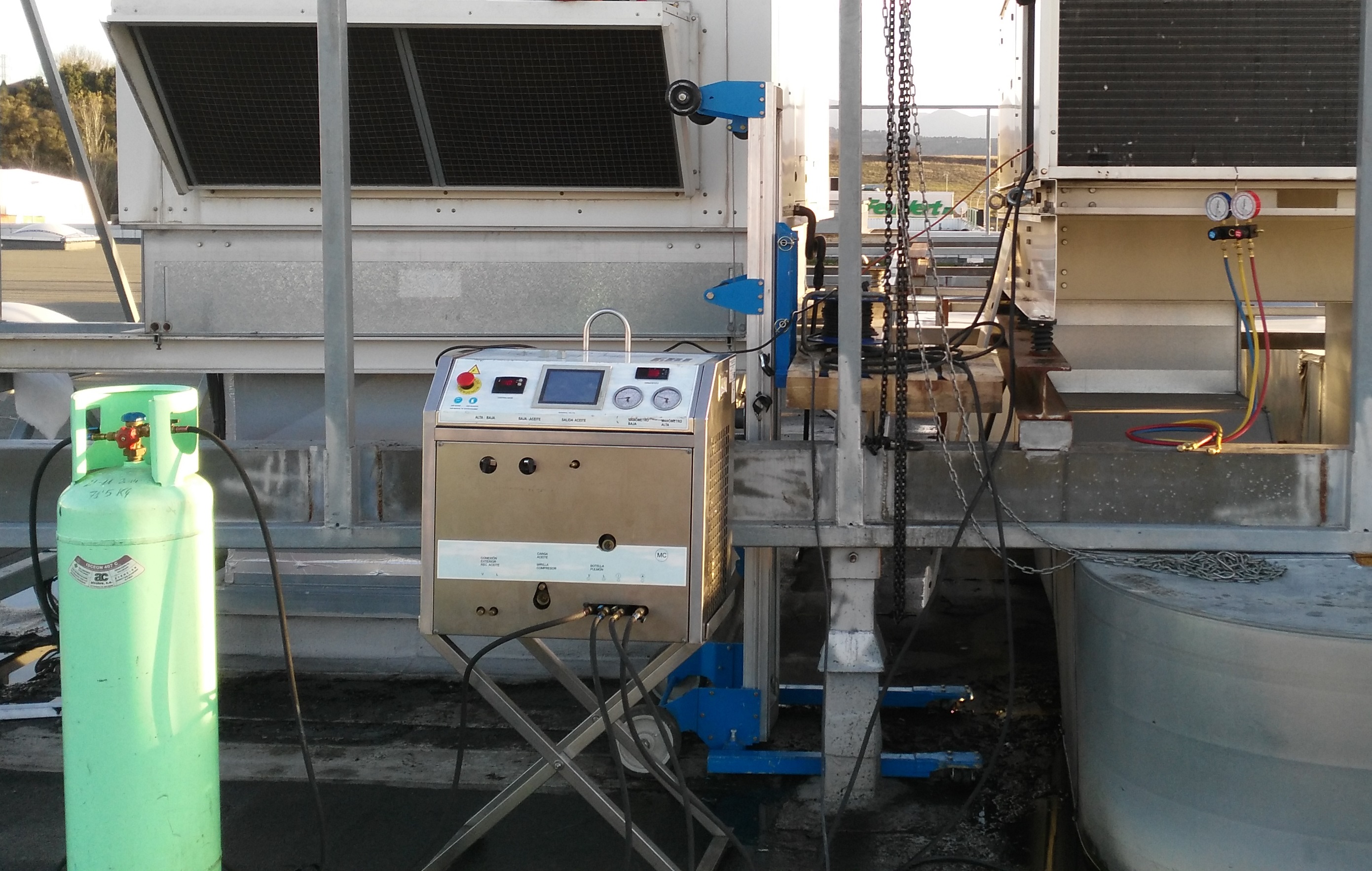 Limpieza de circuitos frigoríficos